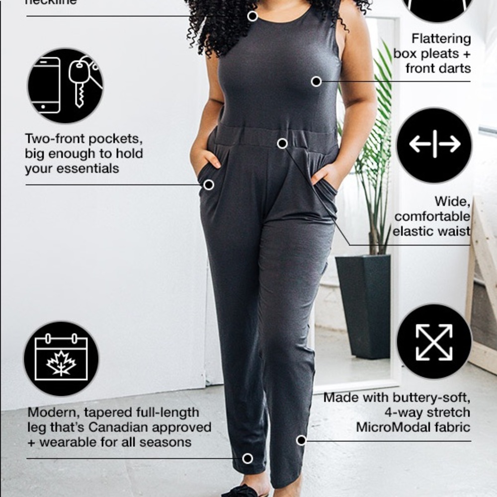 Encircled All-Day Jumpsuit in Dark Gray